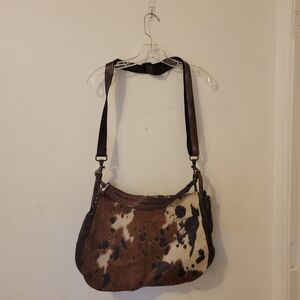Campomaggi Brown and White Satchel